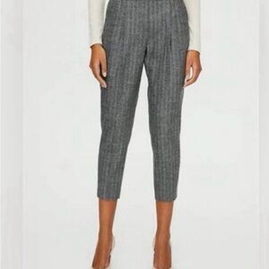 ARITZIA - Babton Grey Wool Pinstripe Cropped Trouser - Size 14
